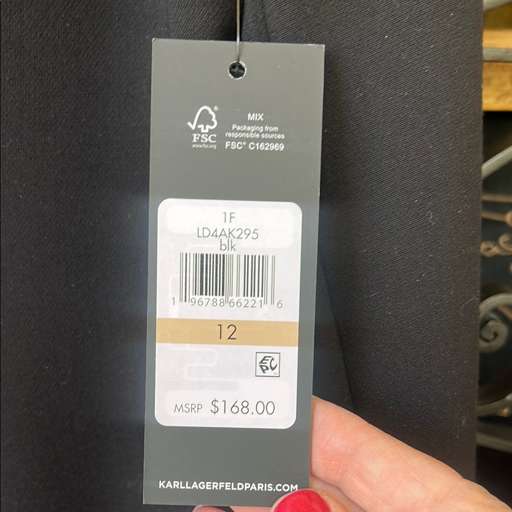 Elegant Black Double-Breasted Coat dress with Gold Buttons - Picture 5 of 5